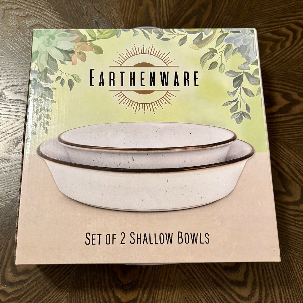 Earthenware Shallow Bowls